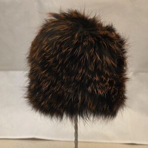 Faux Fur Brown and Black Hat
